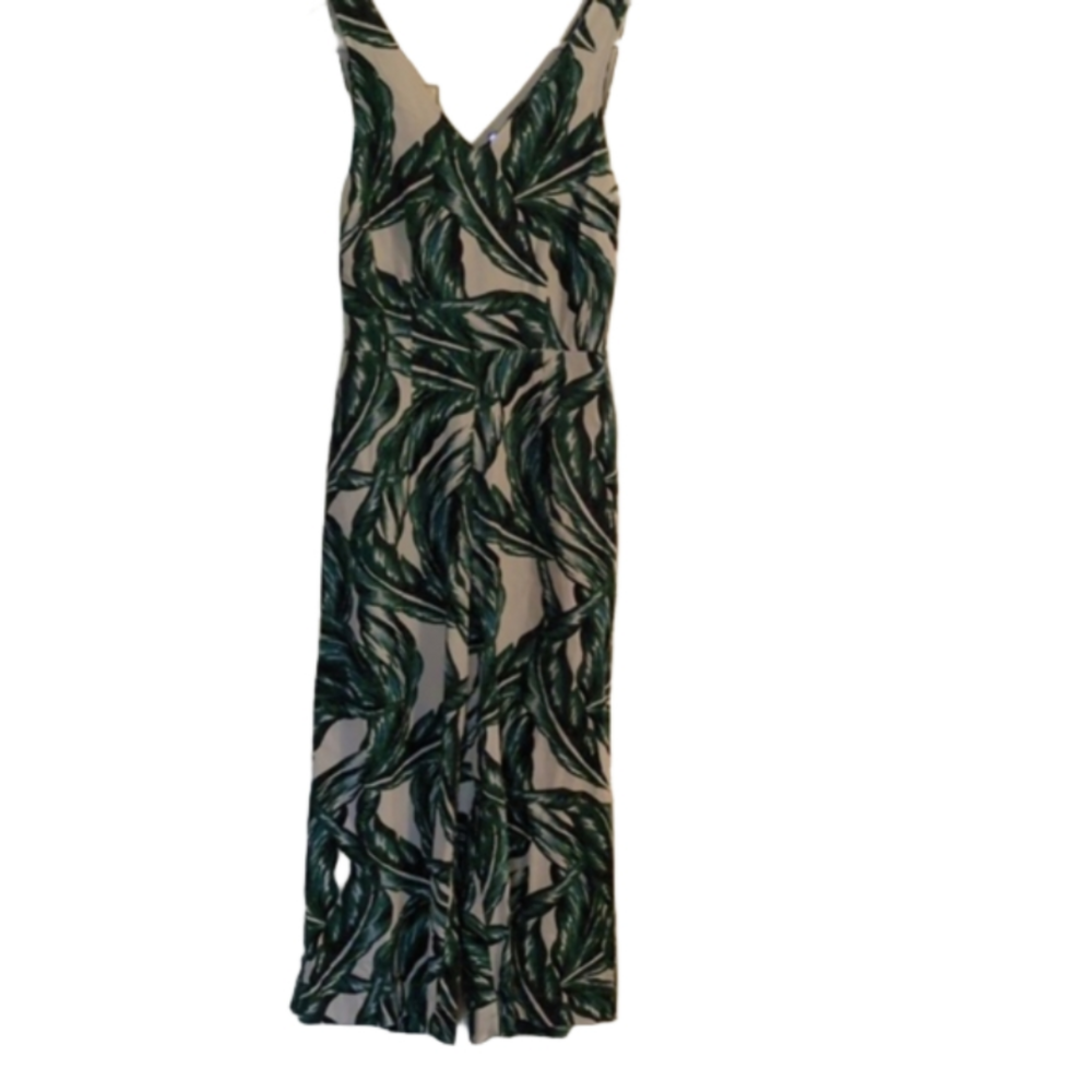 Effortlessly Chic: Elevate Your Style-- Who What Wear Linen Blend Jumpsuit XS